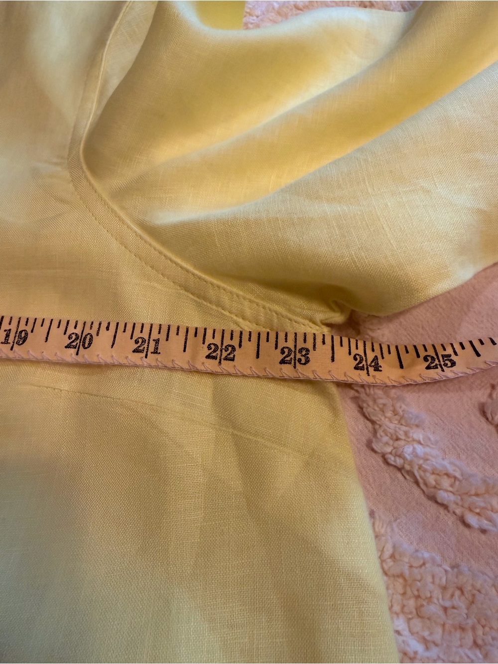 JM Collection Yellow Button-Front Blouse - Picture 7 of 14